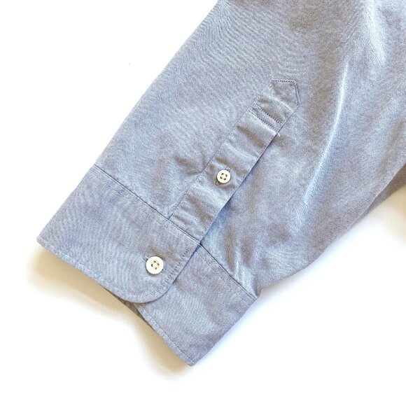 All Saints Mens Redondo Half Sleeve Button Up Shirt Size M 100% Cotton Gray Logo - Picture 8 of 13